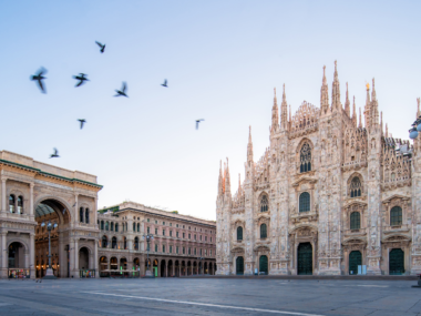 The world famous Duomo di Milano in the heart of Italy's fashion and finance capital.