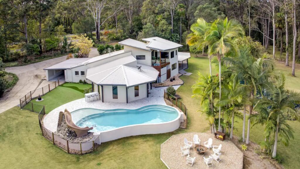 This Tinbeerwah property has everything you need for a getaway in the Sunshine Coast hinterlands.