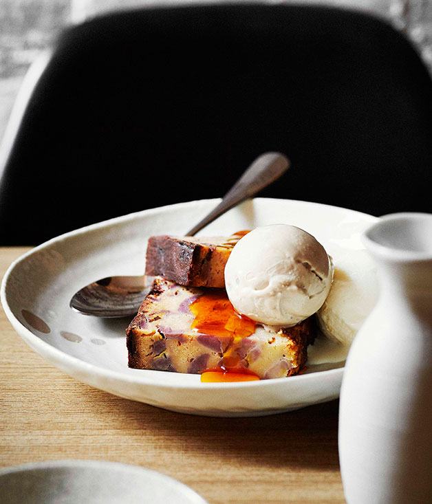 Dandelion: Caramelised banana cake with tamarind and coconut ice-creams