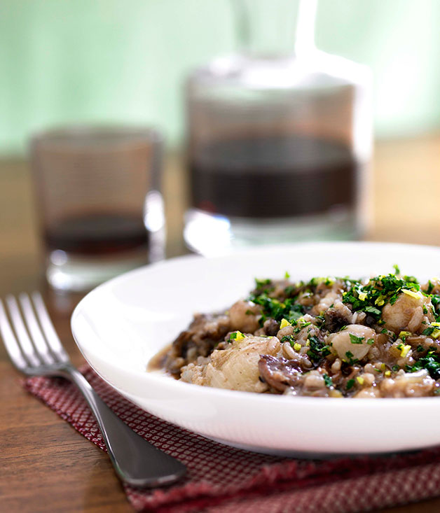 Oxtail risotto with sangiovese