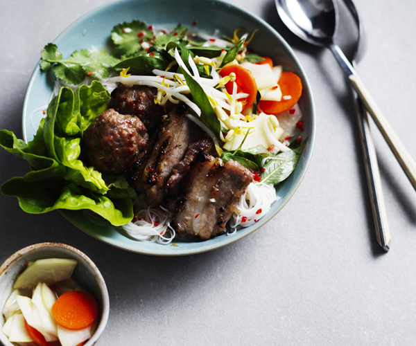 Hanoi grilled pork with rice vermicelli